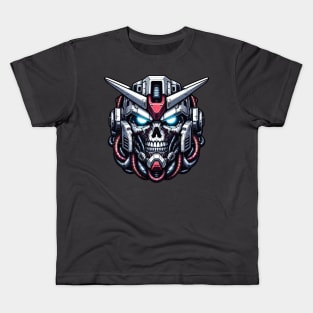 Biomech Skull S01 D64 Kids T-Shirt